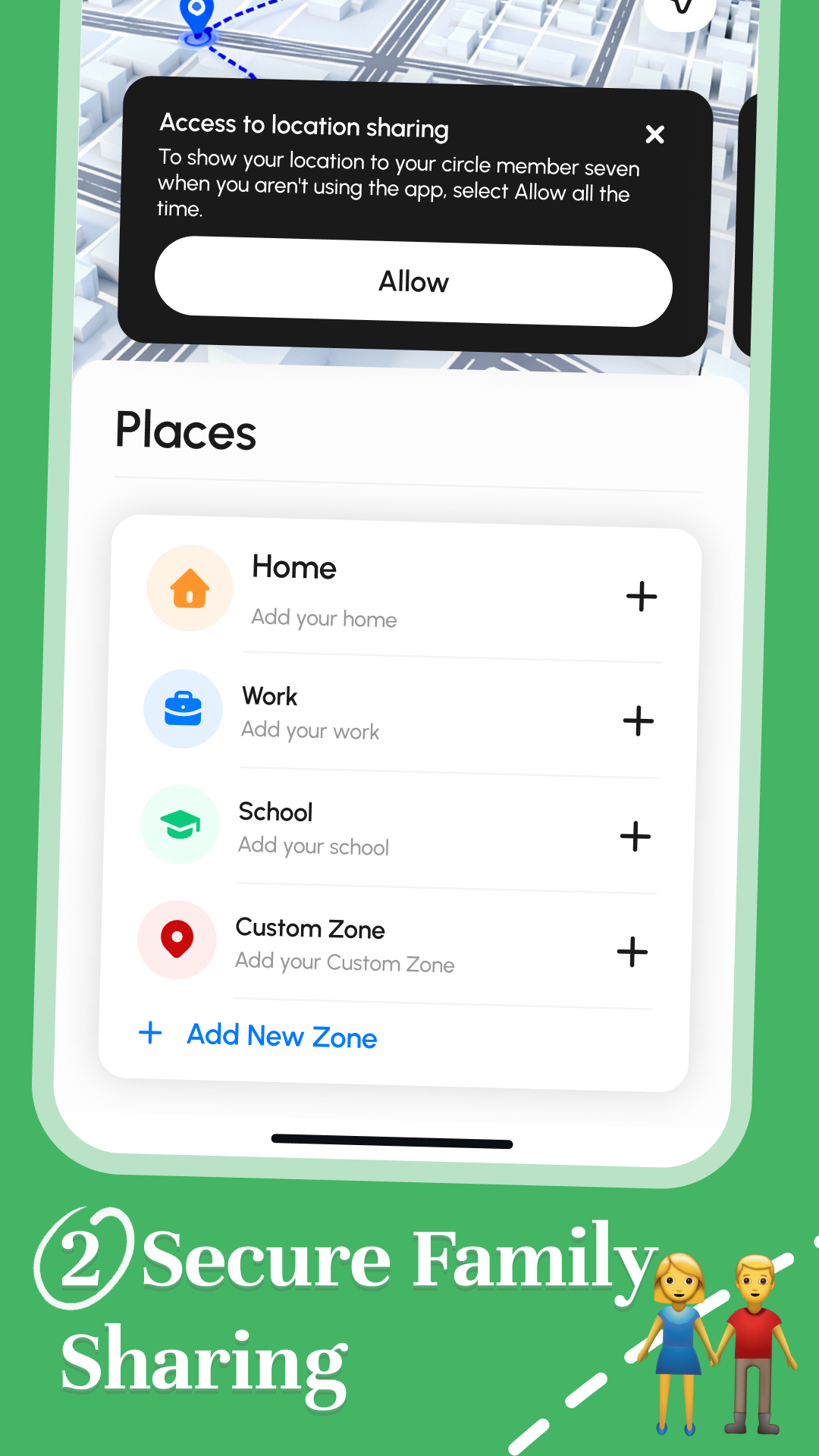 Secure family sharing artwork